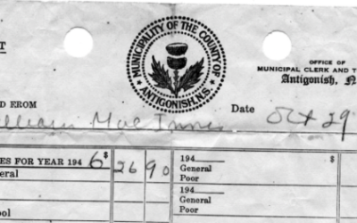 Property Tax Receipts from Wm. MacInnis